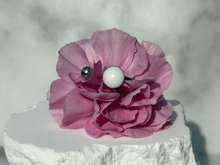 Double Orb Breastmilk Ring – Modern Keepsake Jewelry