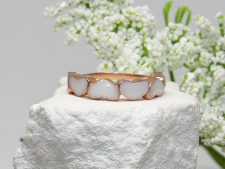 Forever in My Heart Ashes Ring- Personalized Cremation Keepsake Jewelry - Heart Memorial Ring
