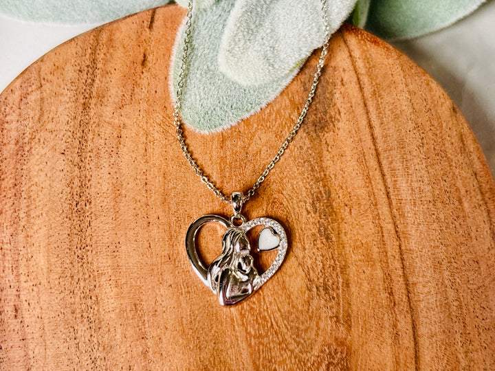 Mother’s Heart Necklace – Breastmilk Keepsake Jewelry
