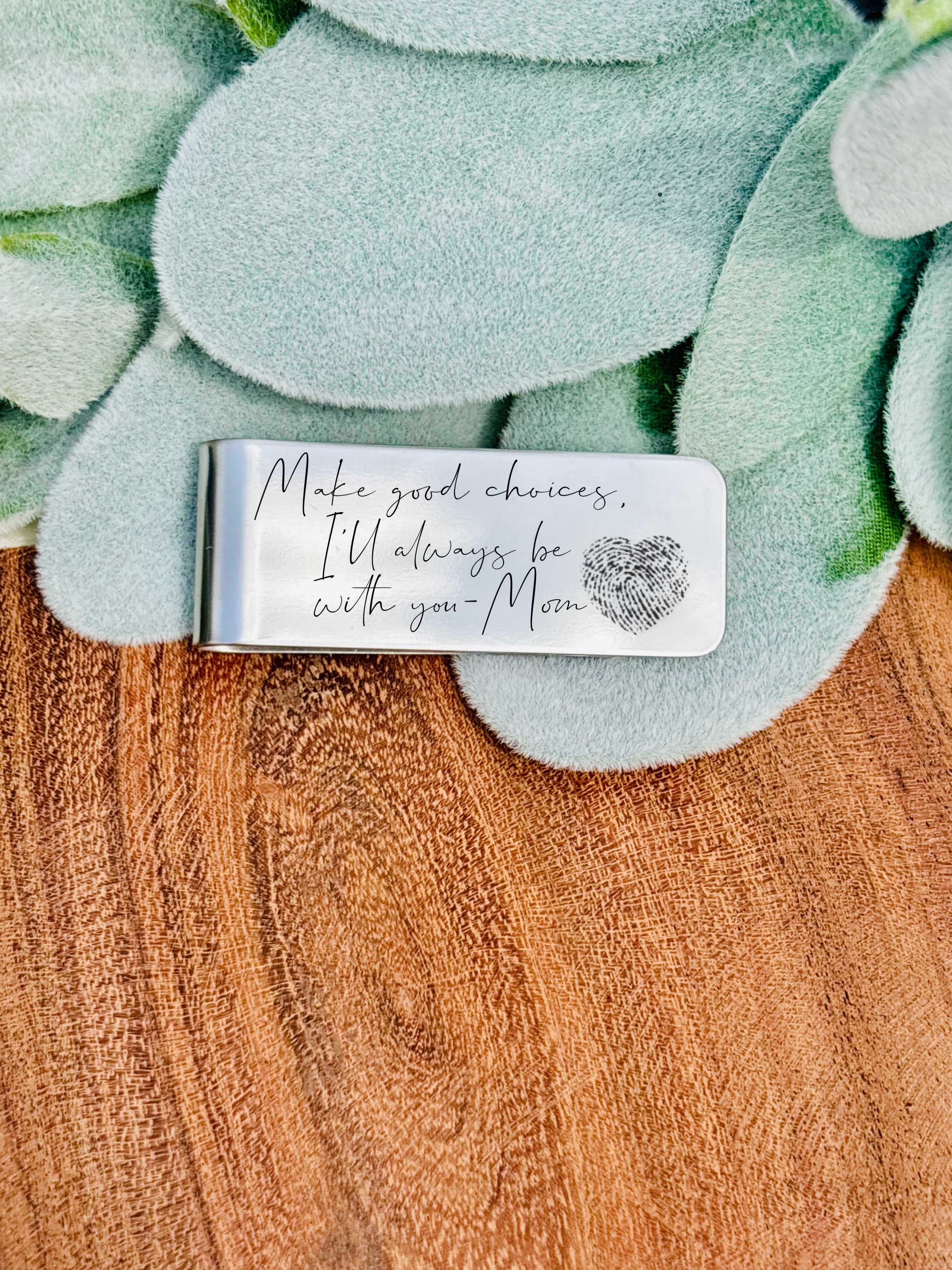 Engraved Money Clip - Personalized Wallet Alternative for Him