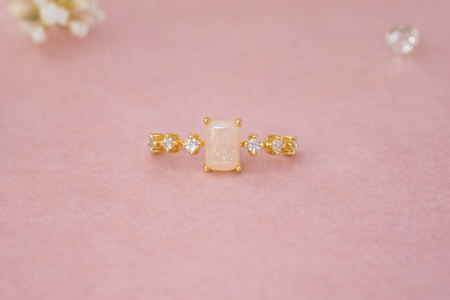 Celeste Gold Ring - Cremation memorial Ring