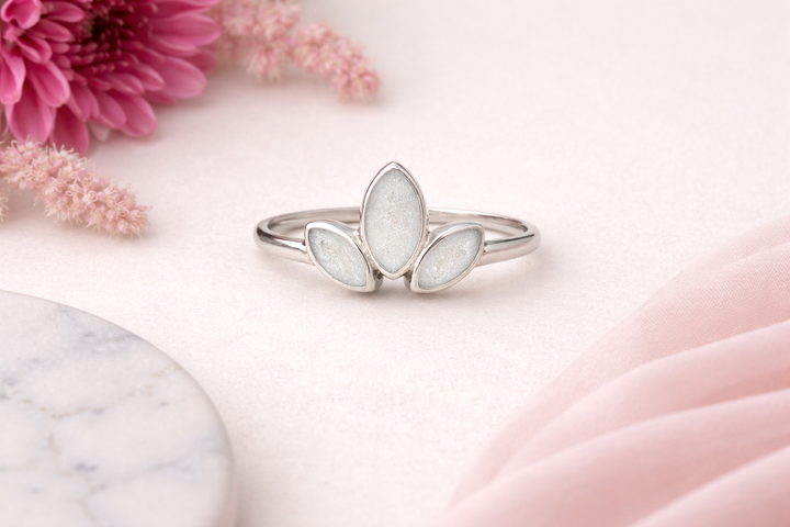Trinity Bloom Ring- Cremation Memorial Ring