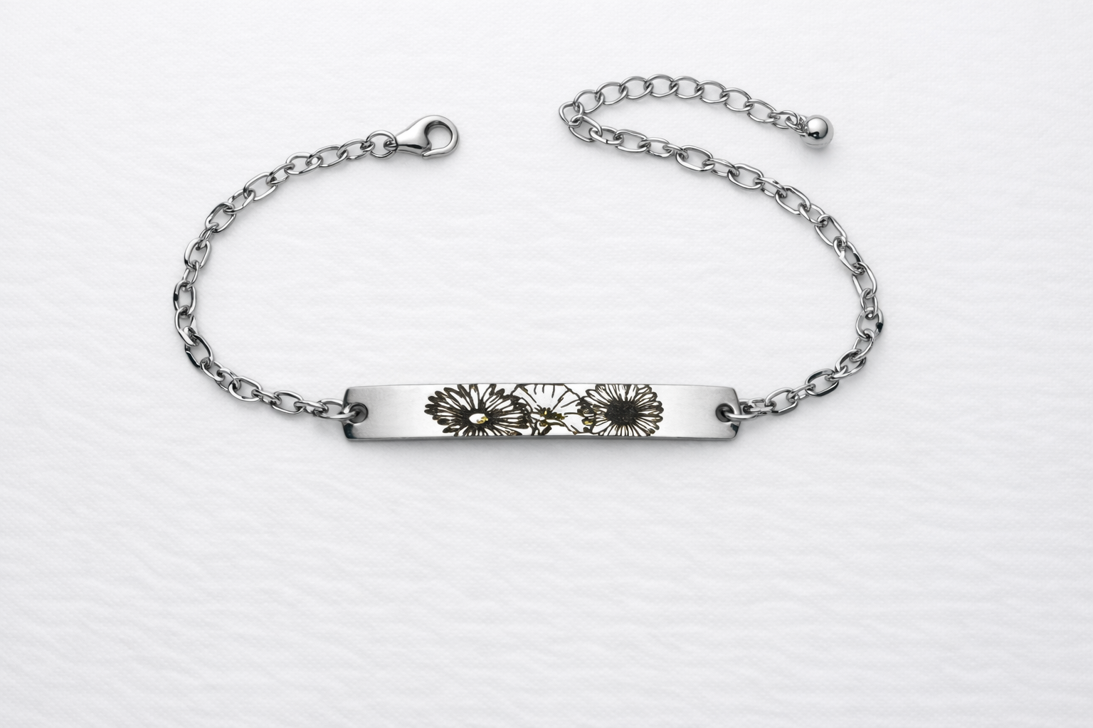 Birth Flower Bracelet - Custom Floral Jewelry Gift