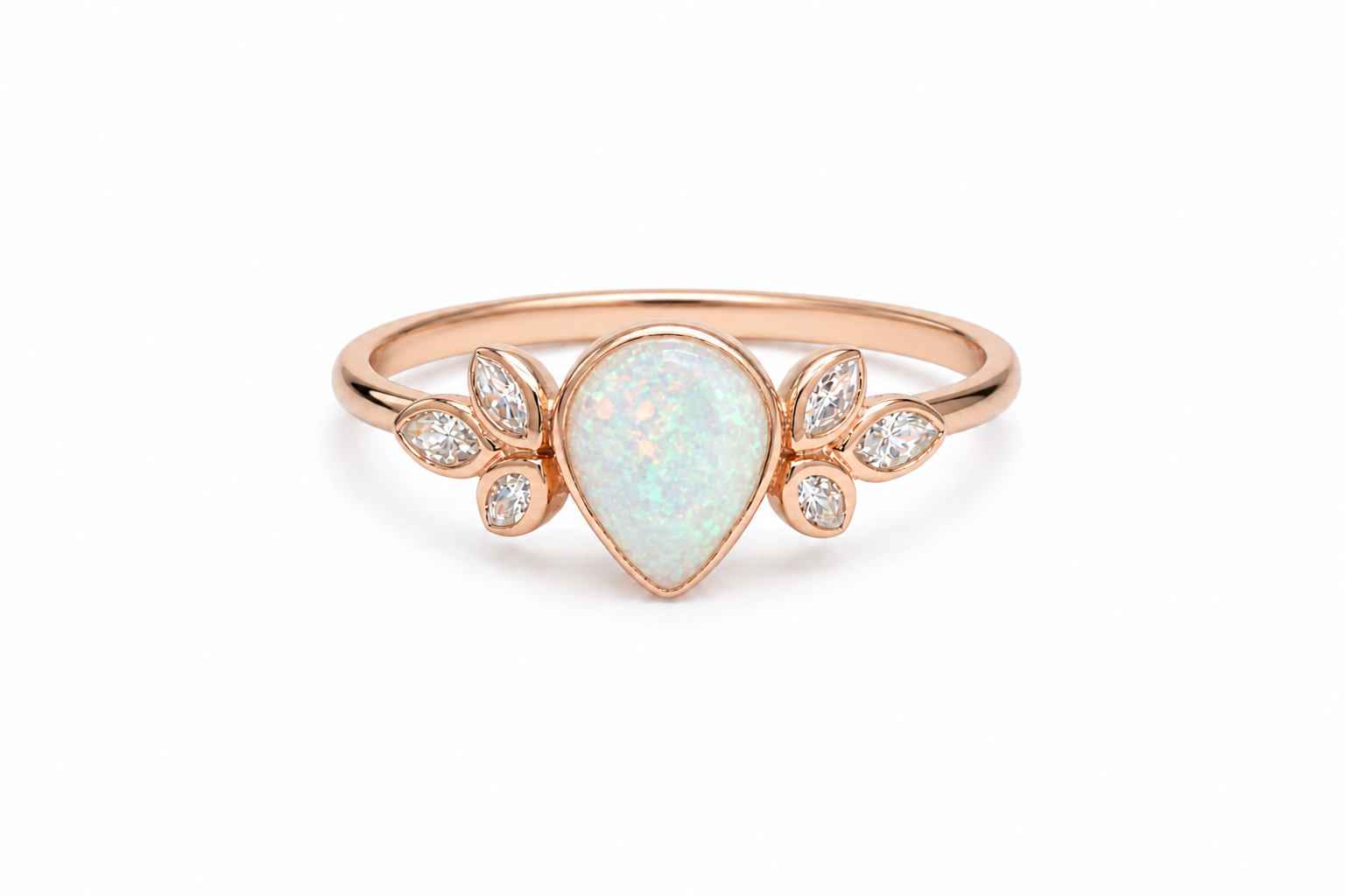 Vintage Leaf Memory Ring- Ashes or Hair