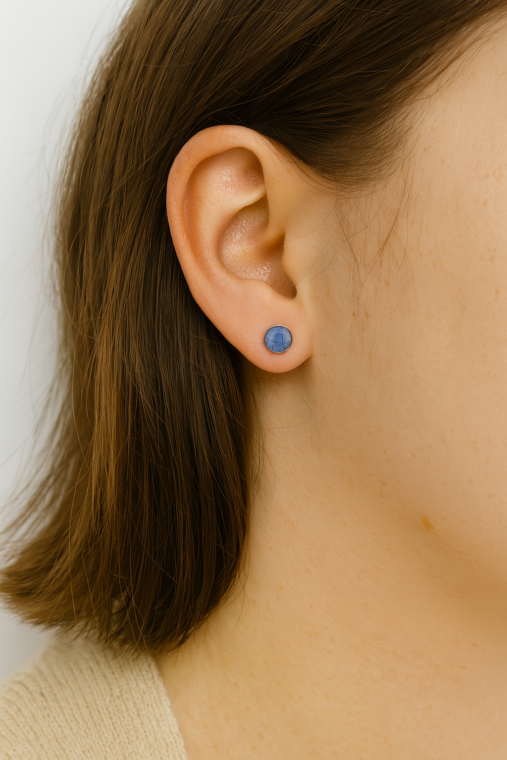 Aurora Memorial Studs-  Keepsake Earrings