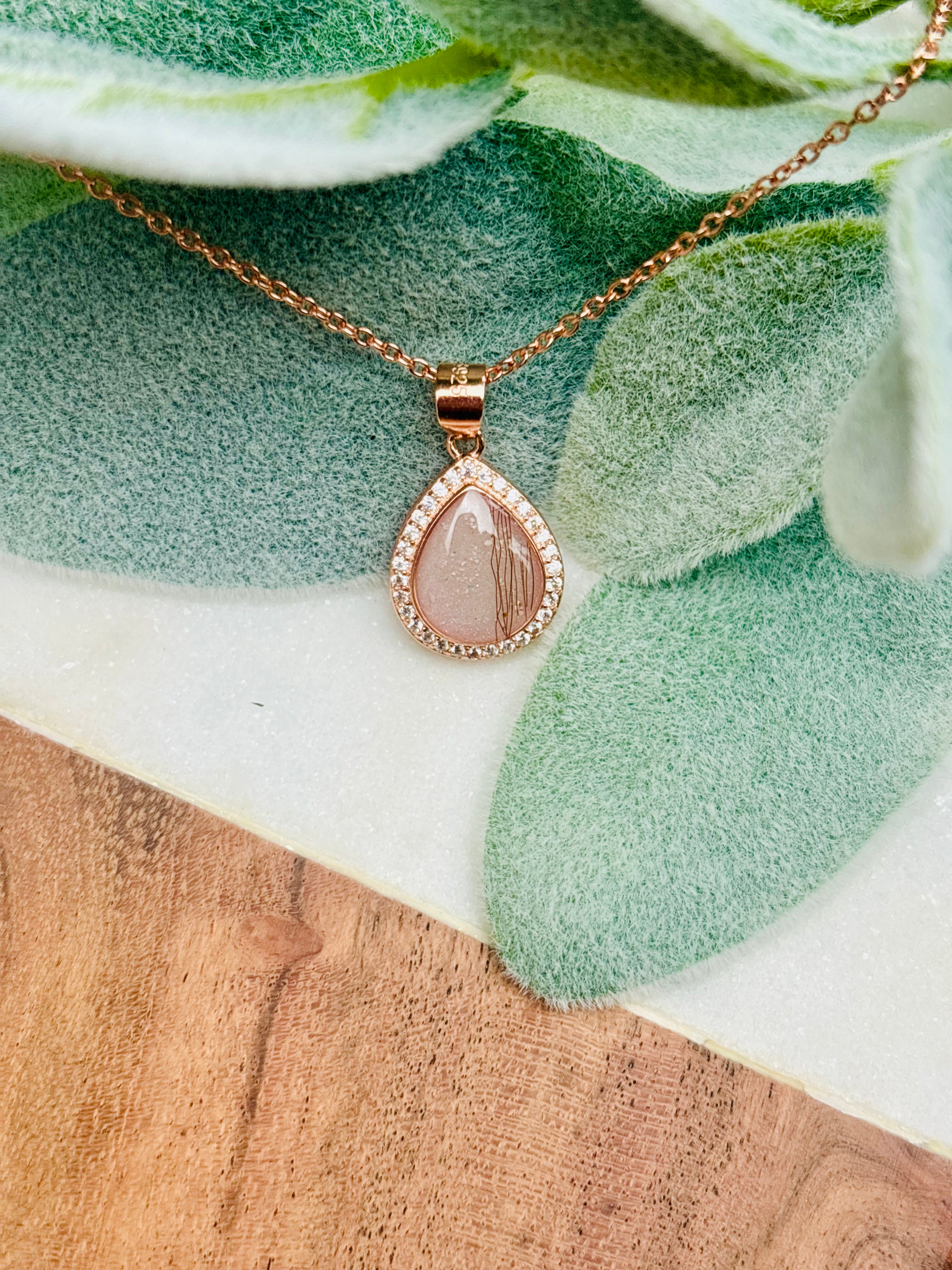 The Memory Pendant - Custom Cremation Necklace for Ashes, Hair, or Flowers - Cremation Keepsake