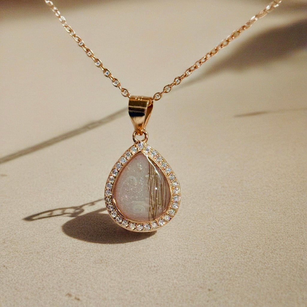The Memory Pendant - Custom Cremation Necklace for Ashes, Hair, or Flowers - Cremation Keepsake