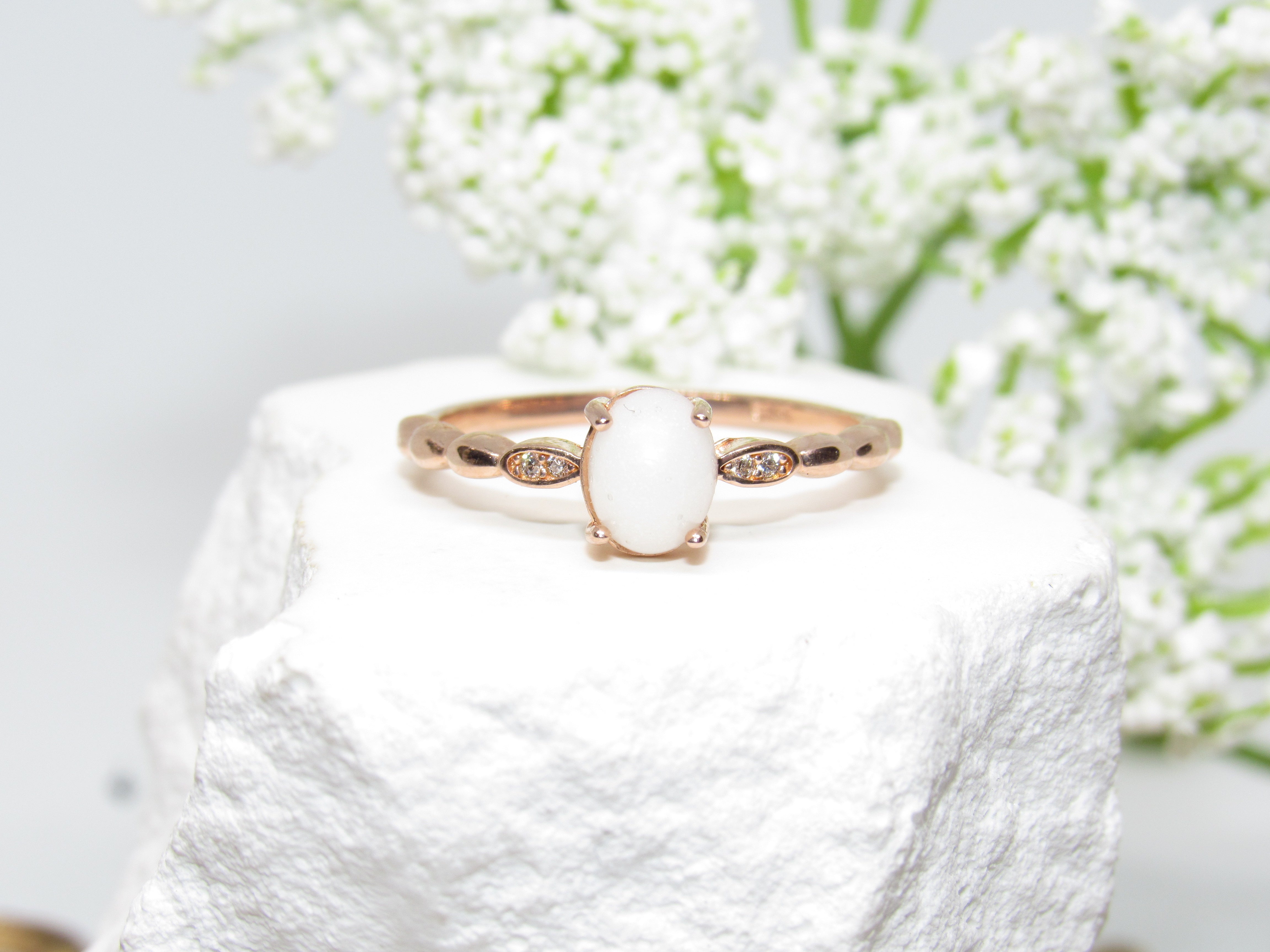 Elegant Oval Ring - Minimalist Memorial or Keepsake Ring