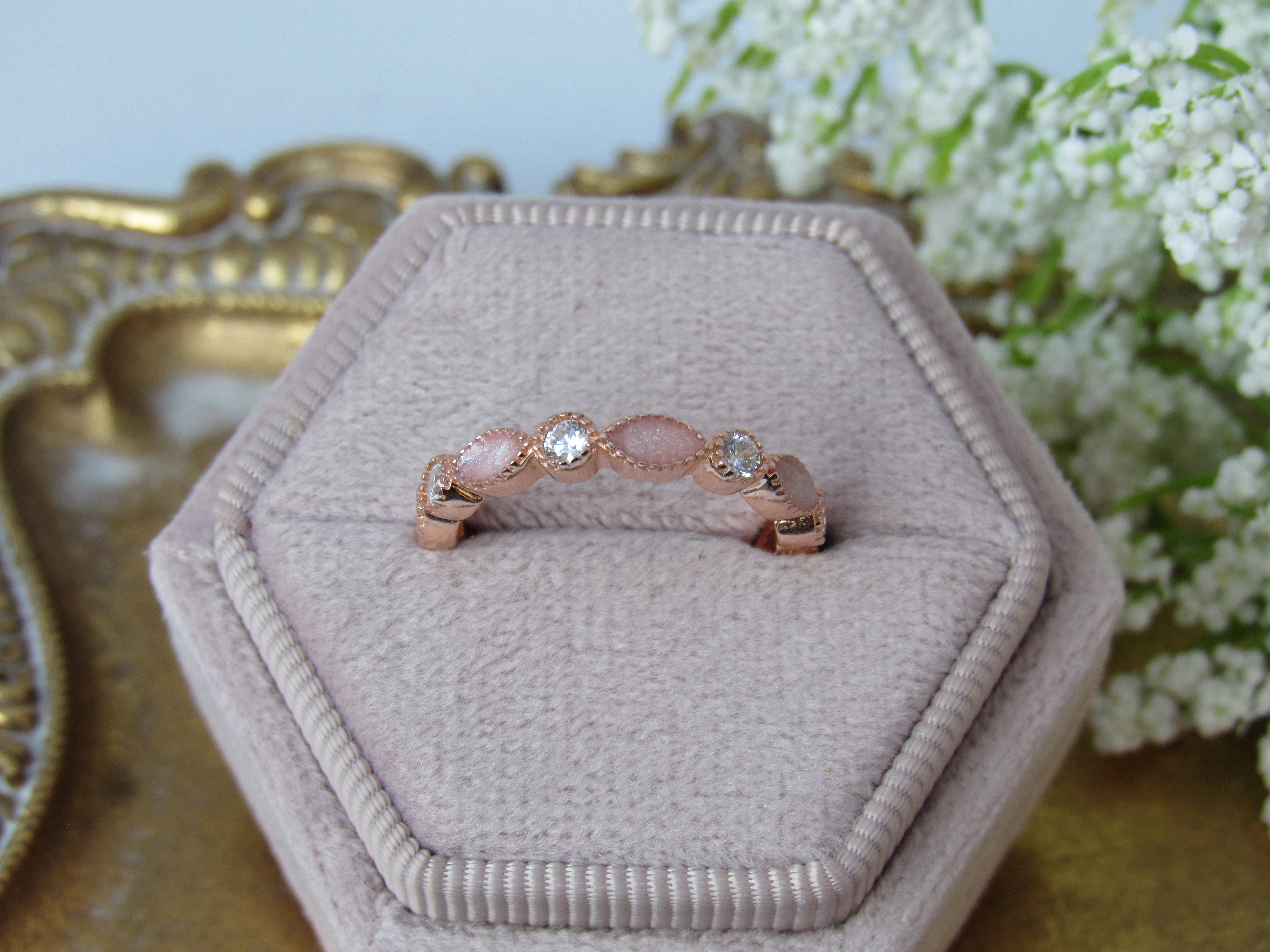 Eternity Band - Keepsake Ring for Ashes or Florals