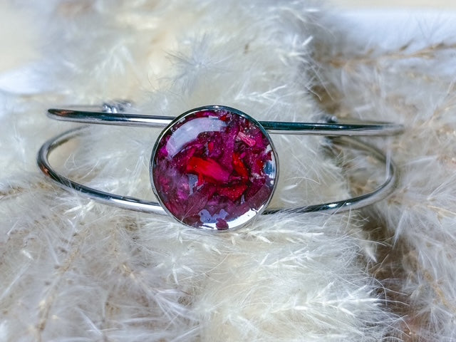 Cuff Keepsake Bracelet - Ashes, Hair, Flowers or Breastmilk