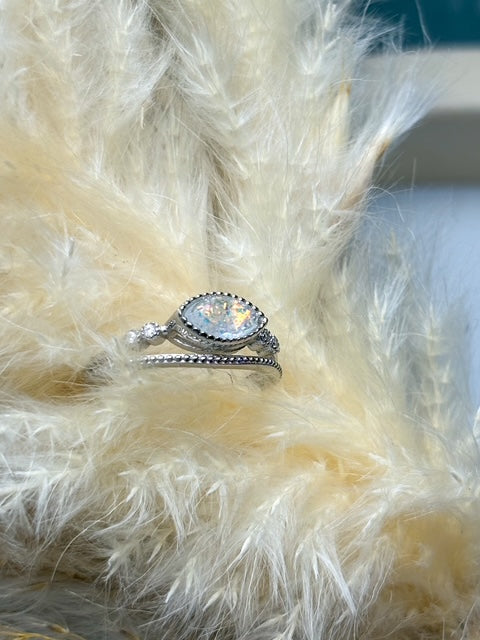 Marquise Hunter Memorial Ring - Ashes, Breastmilk or Flower Keepsake