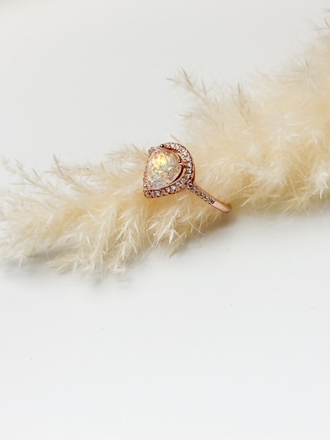 Pear Halo Ring - Ashes, Breastmilk or Dried Flower Keepsake