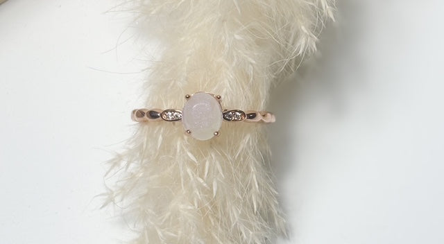 Elegant Oval Ring - Minimalist Memorial or Keepsake Ring