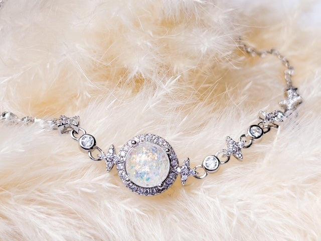 Christy Memorial Bracelet - Sparkling Keepsake with Ashes, Hair or Breastmilk