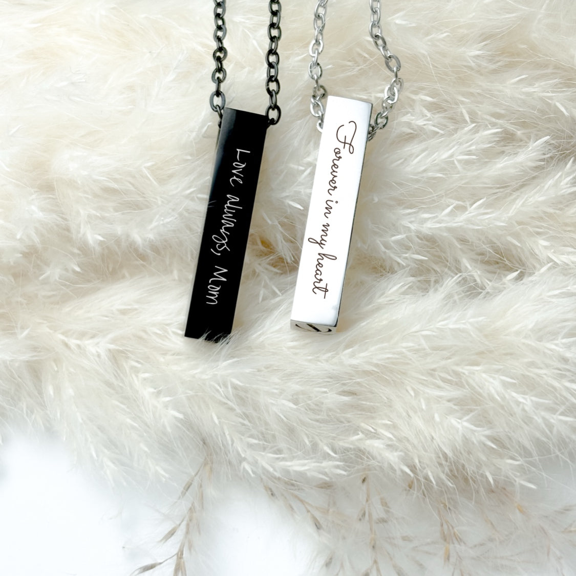 Bar Urn Necklace - Ashes Keepsake Memorial Jewelry