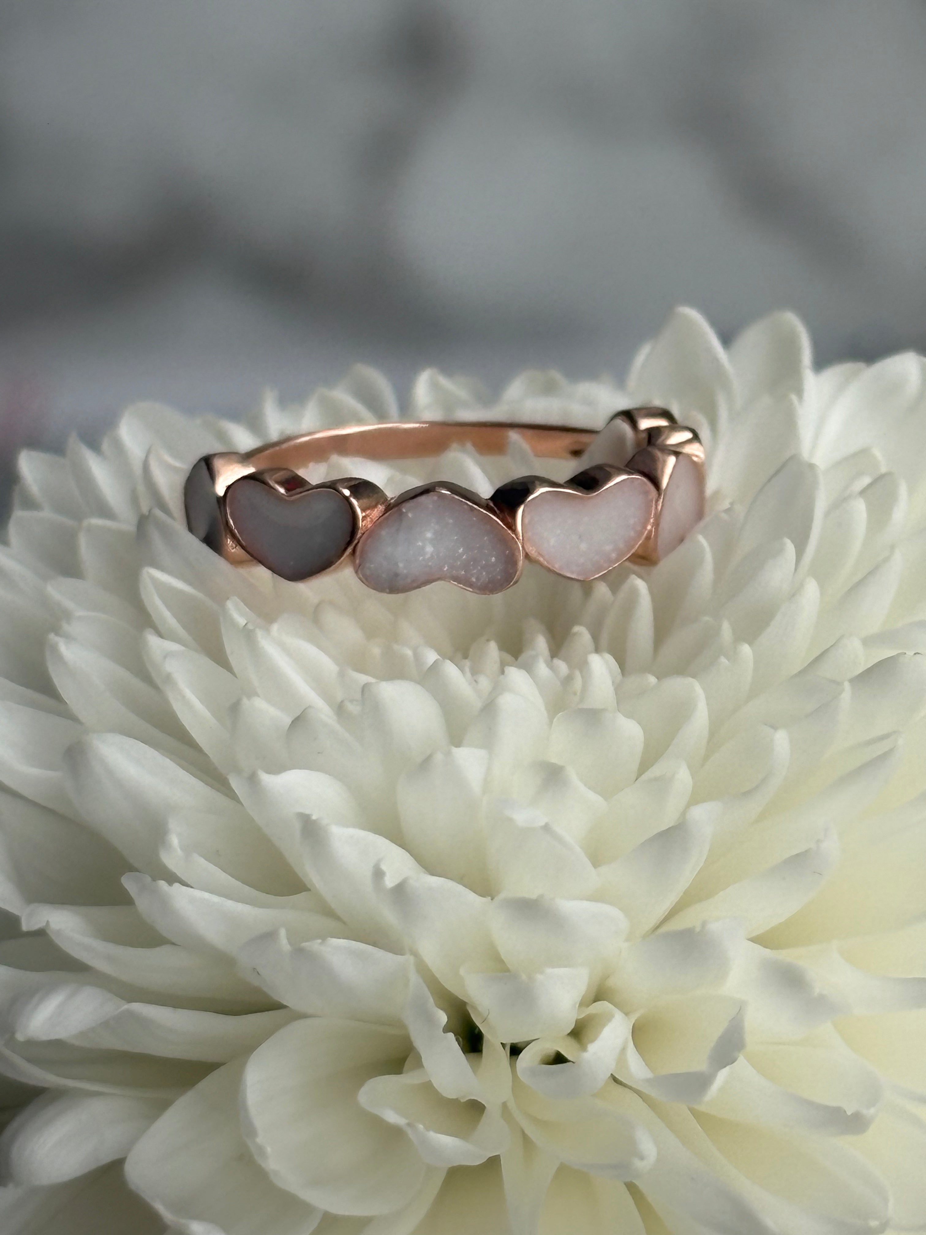 Forever in My Heart Ashes Ring- Personalized Cremation Keepsake Jewelry - Heart Memorial Ring