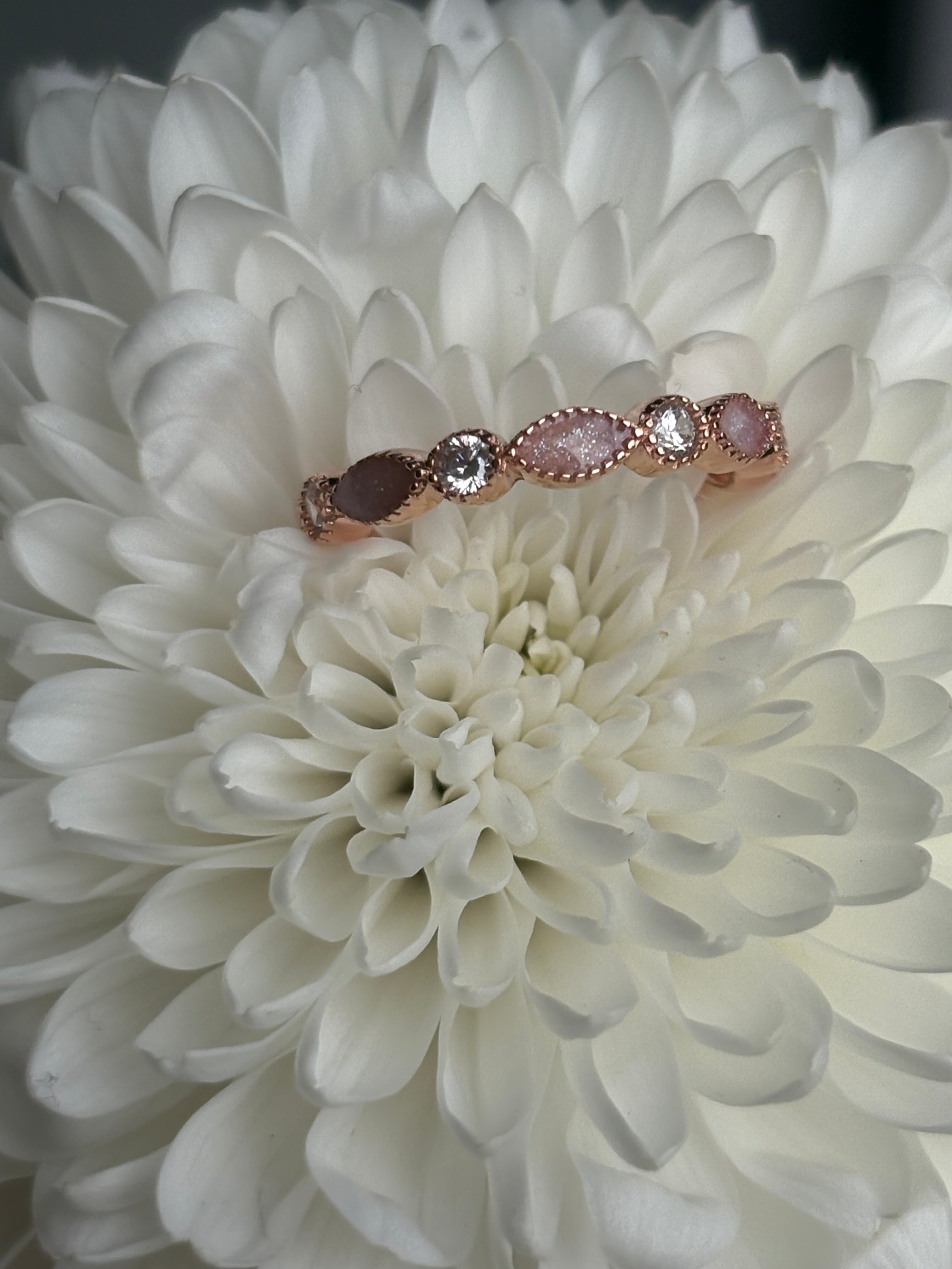 Eternity Band - Keepsake Ring for Ashes or Florals