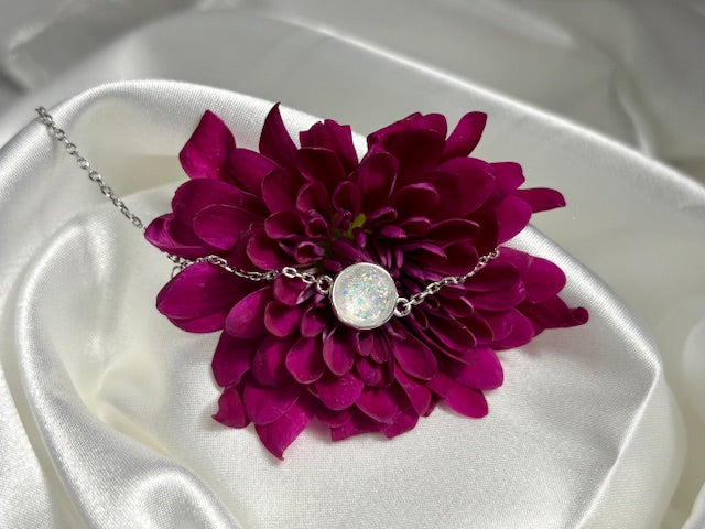 Custom memorial jewelry with ashes inclusion