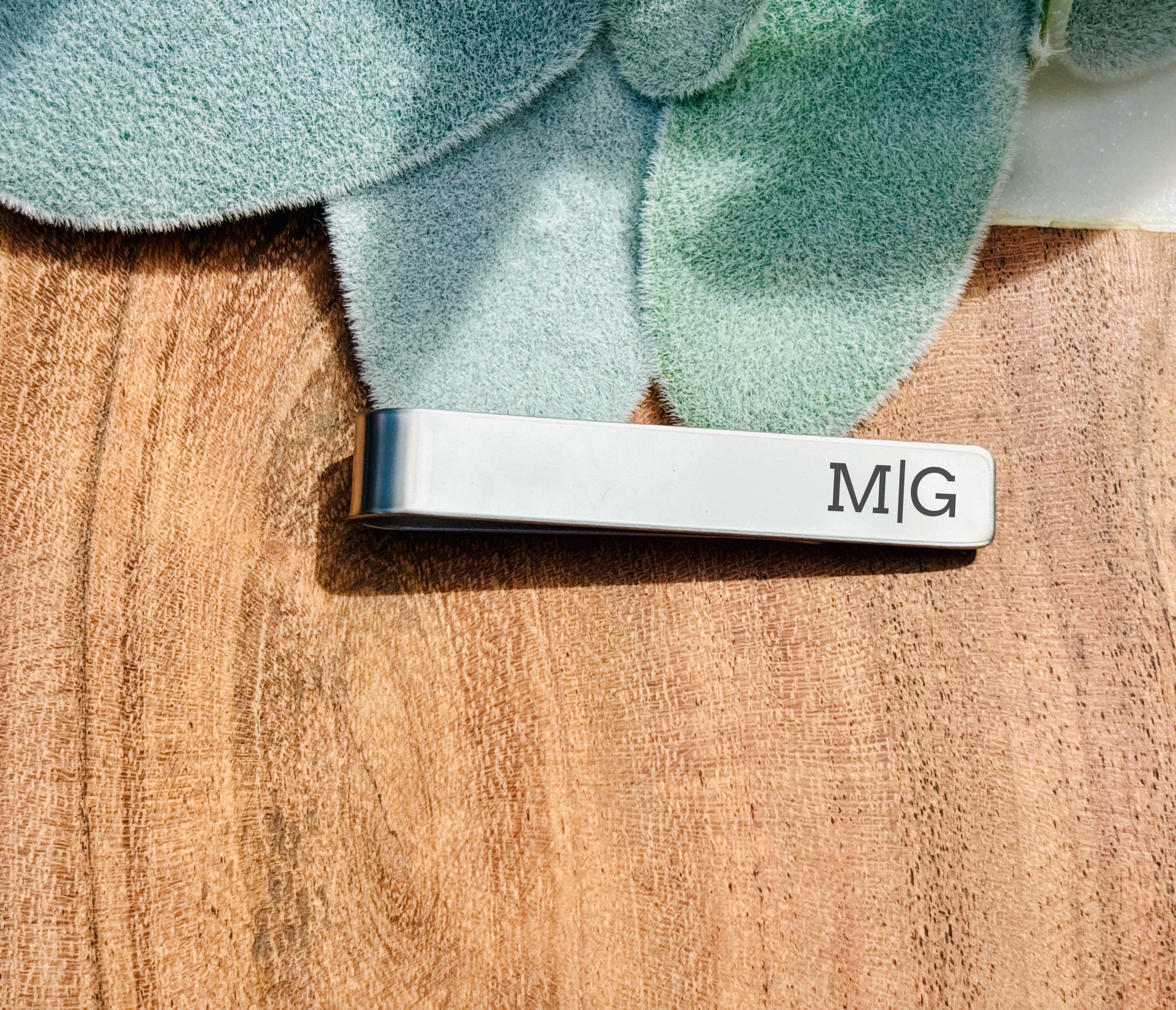 Custom Engraved Tie Clip - Handwriting Memorial or Gift
