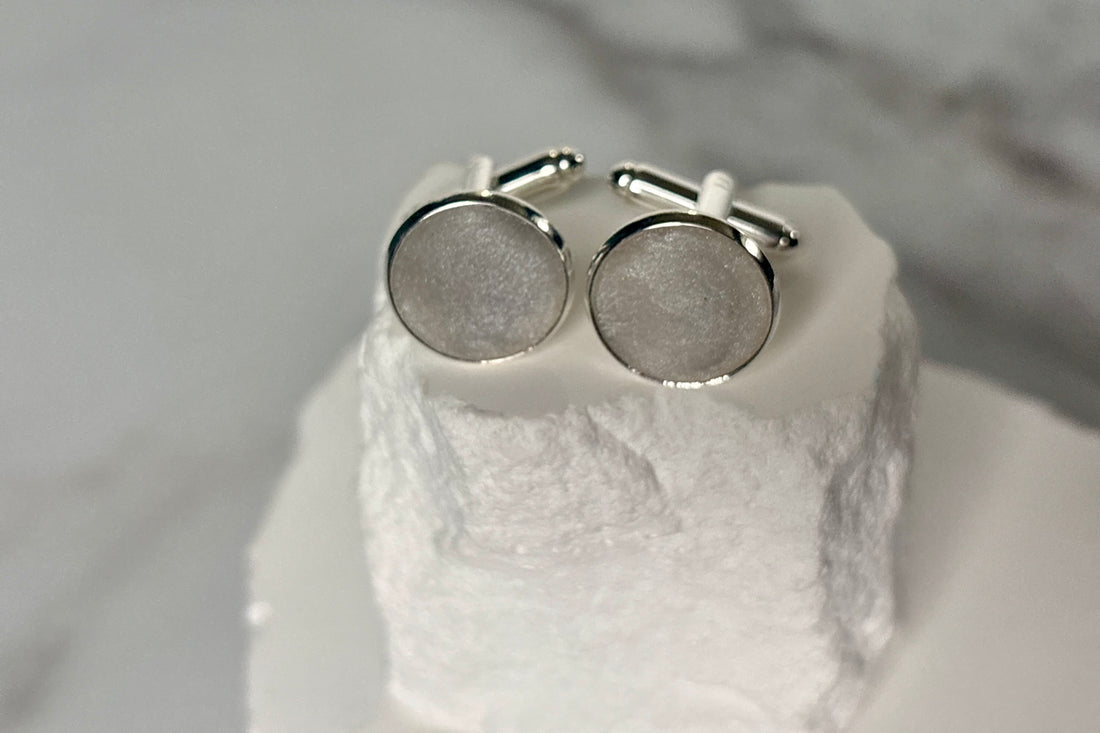 Eternal Presence Cufflinks – Personalized Ashes Keepsake