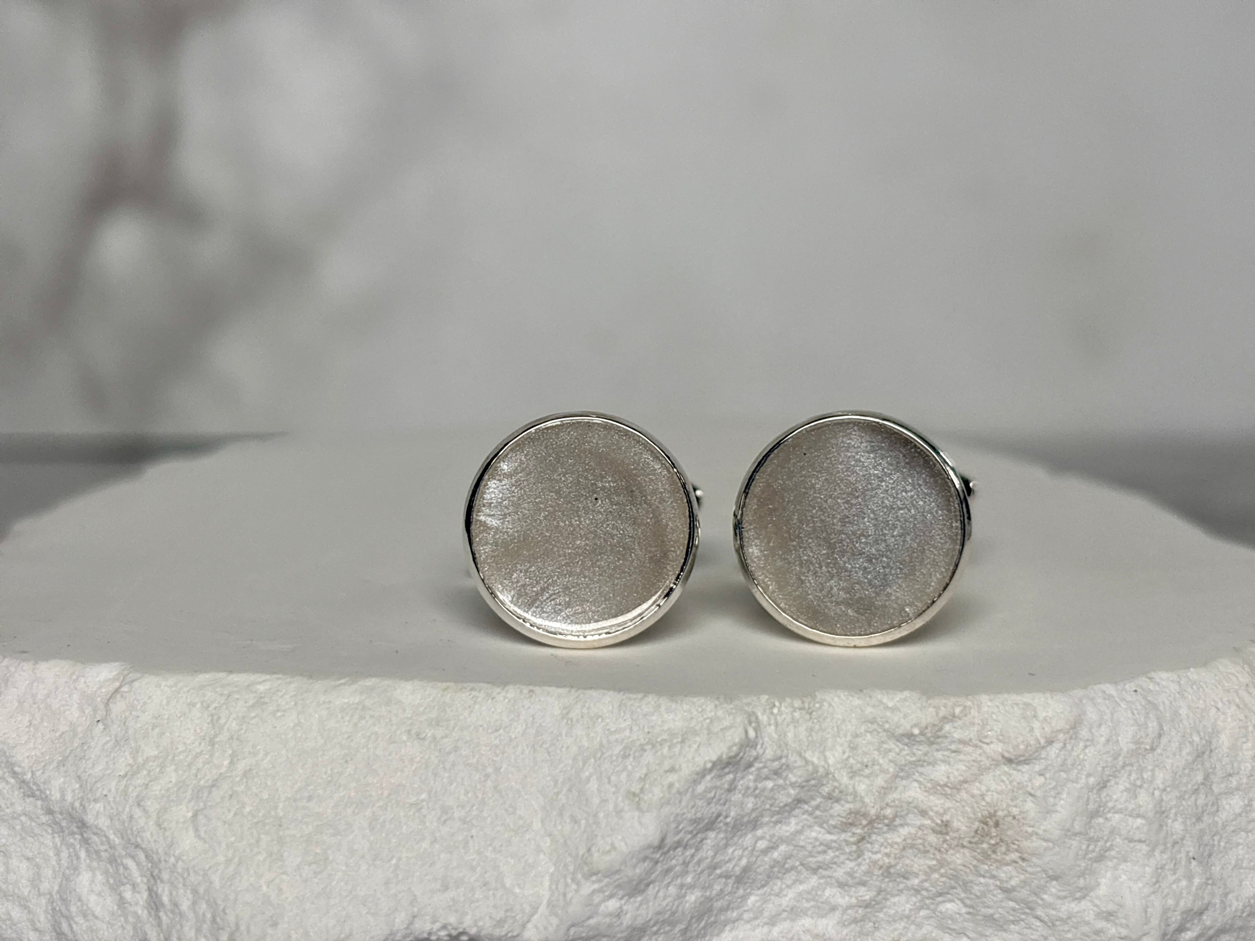 Eternal Presence Cufflinks – Personalized Ashes Keepsake