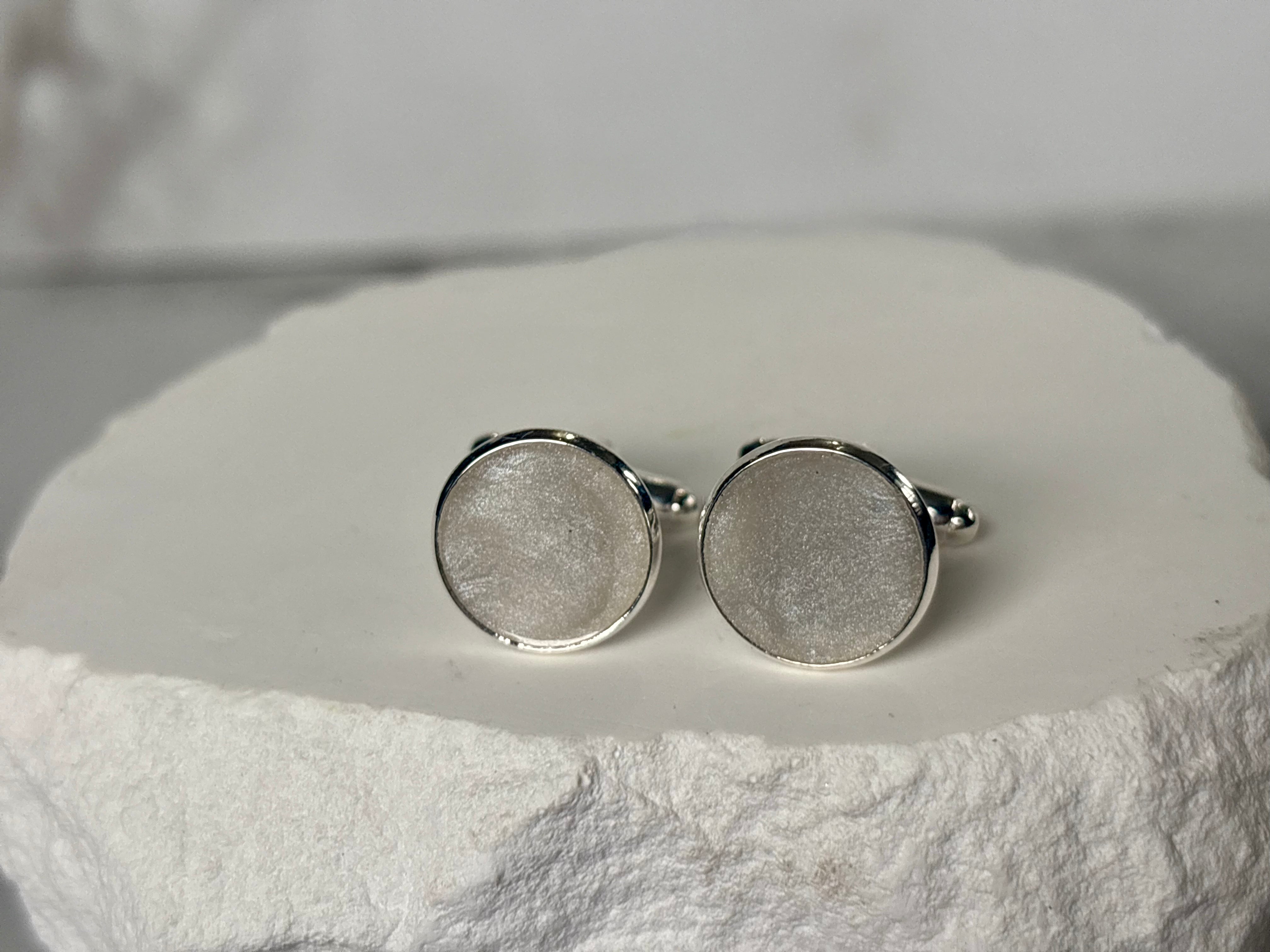 Eternal Presence Cufflinks – Personalized Ashes Keepsake
