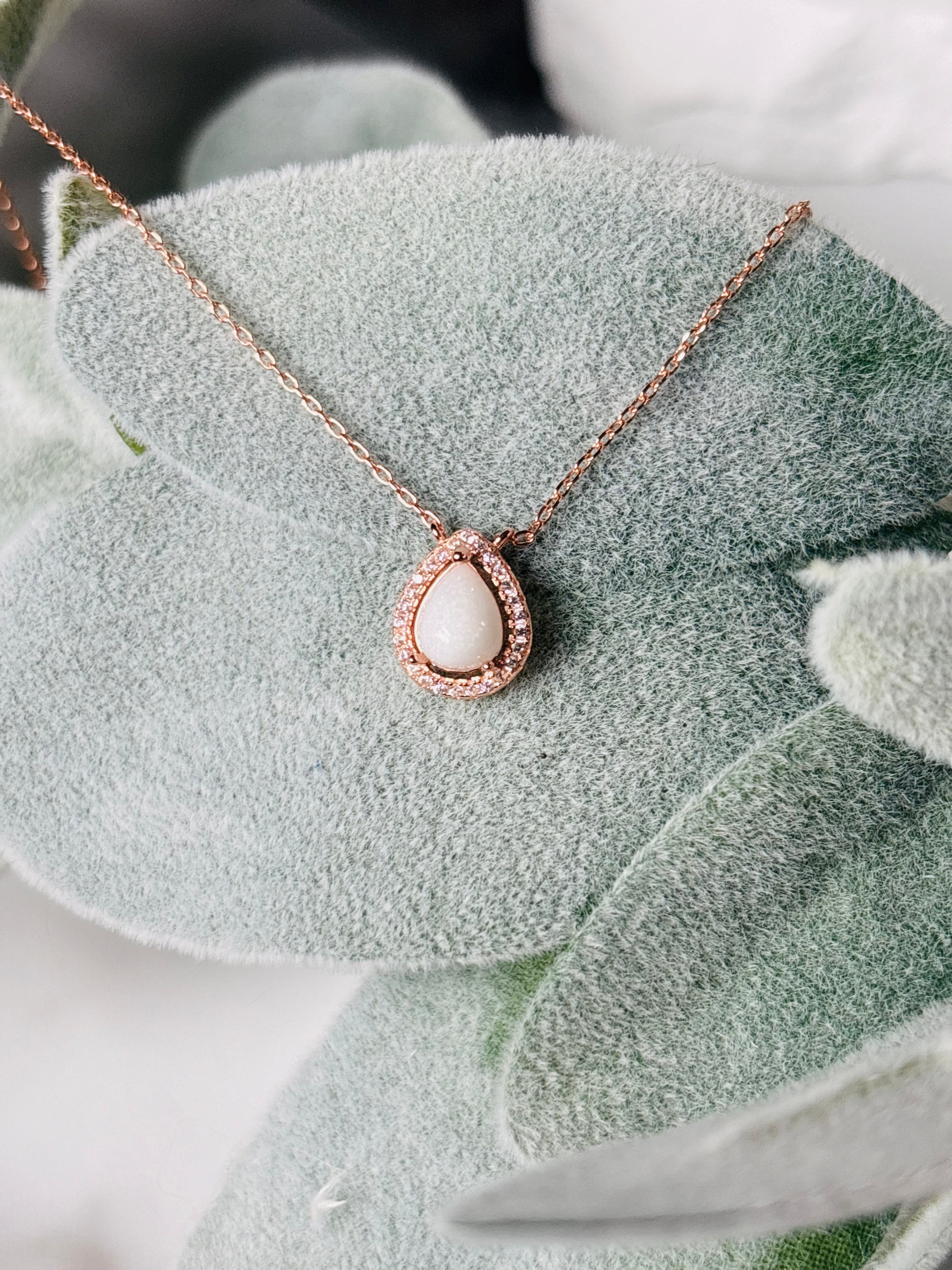 Golden Drops Memorial Necklace – Ashes or Breastmilk Keepsake