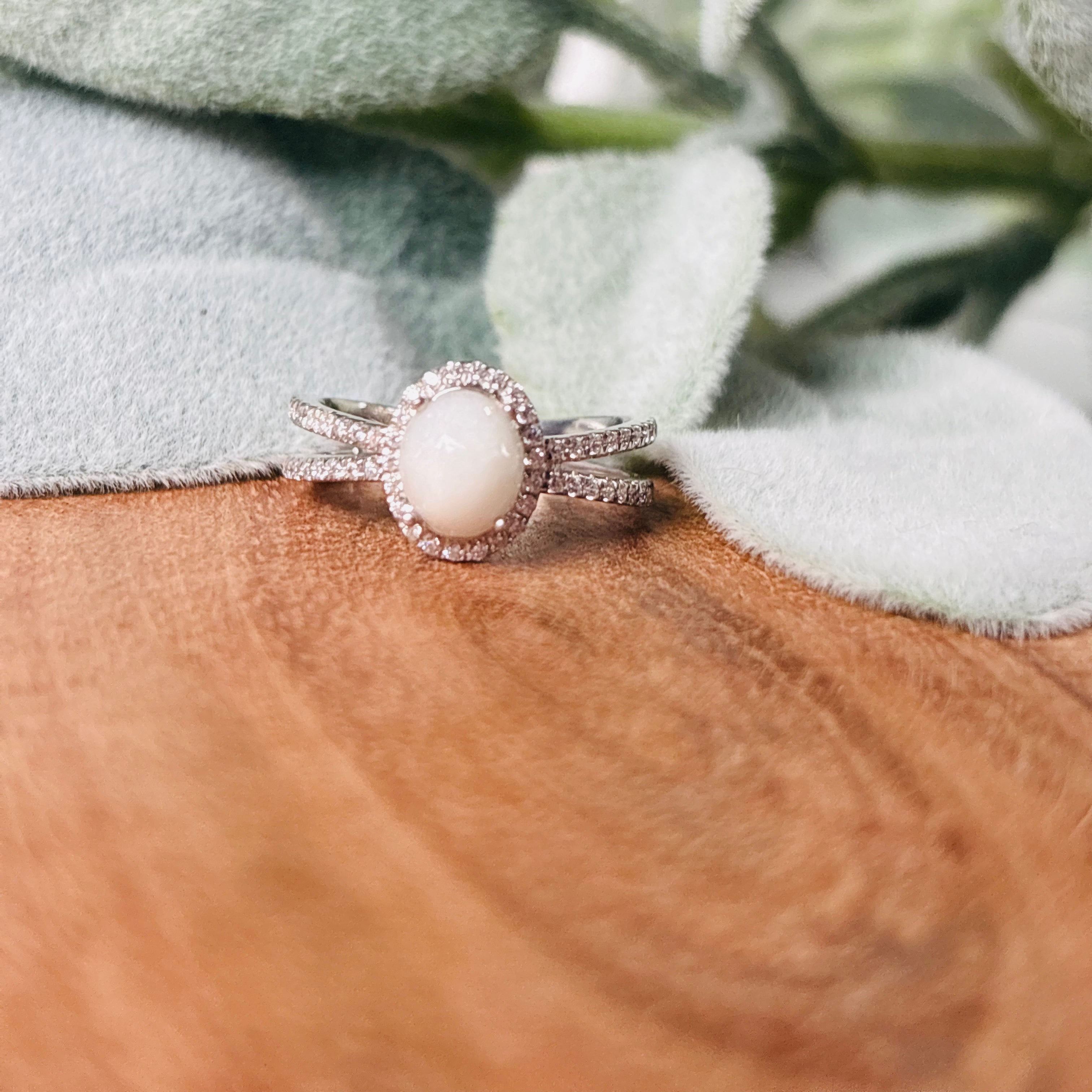 Infinite Love Ring – Custom Breastmilk Keepsake-Hearts &amp; Halos