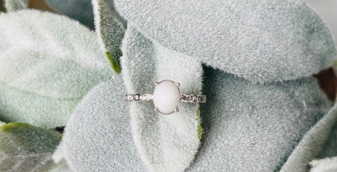 Ever After Breast Milk Ring – Vintage Marquise Band