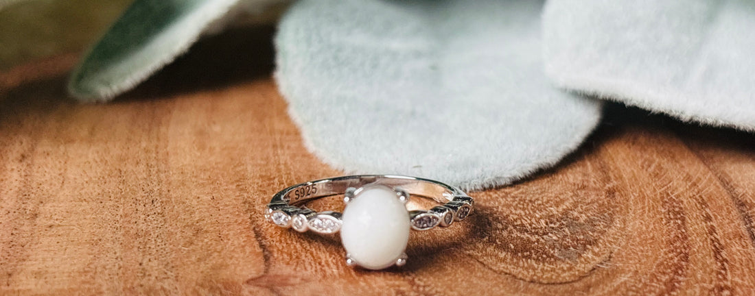 Ever After Breast Milk Ring – Vintage Marquise Band