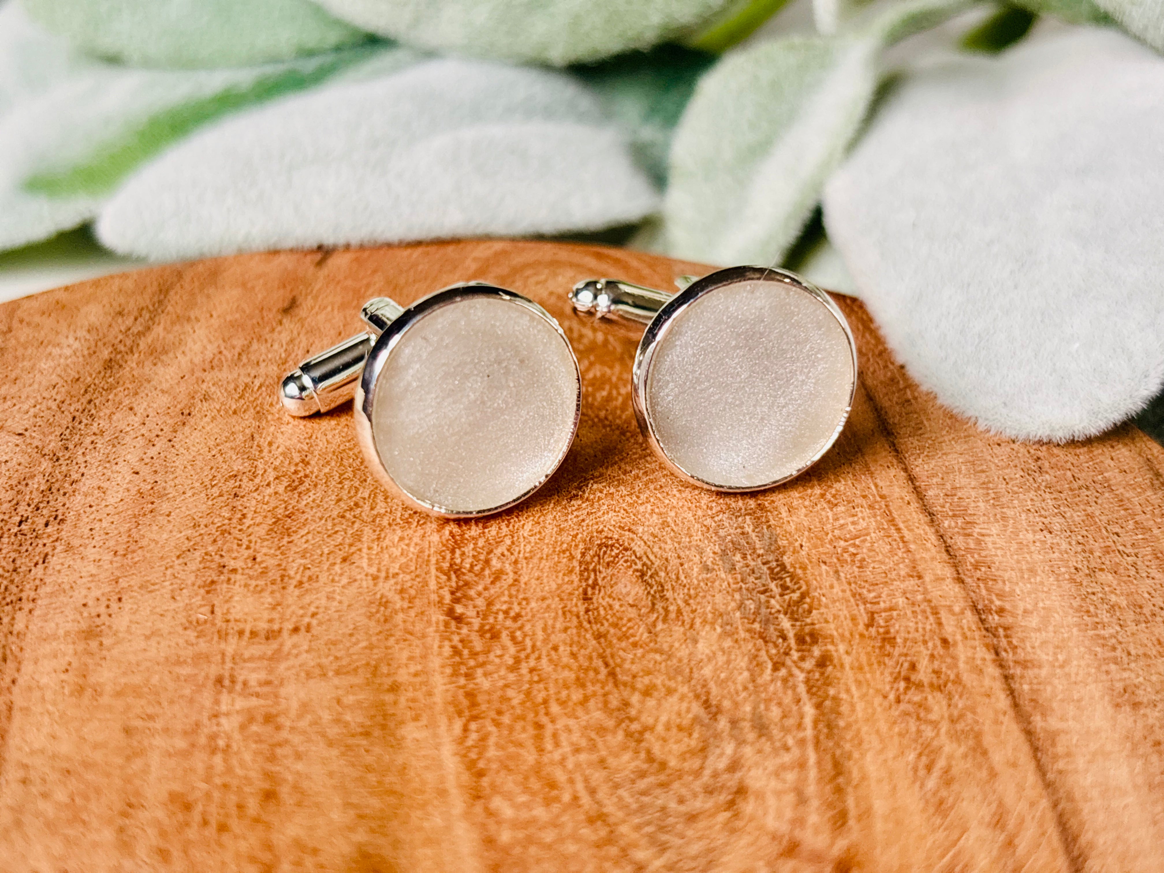 Eternal Presence Cufflinks – Personalized Ashes Keepsake