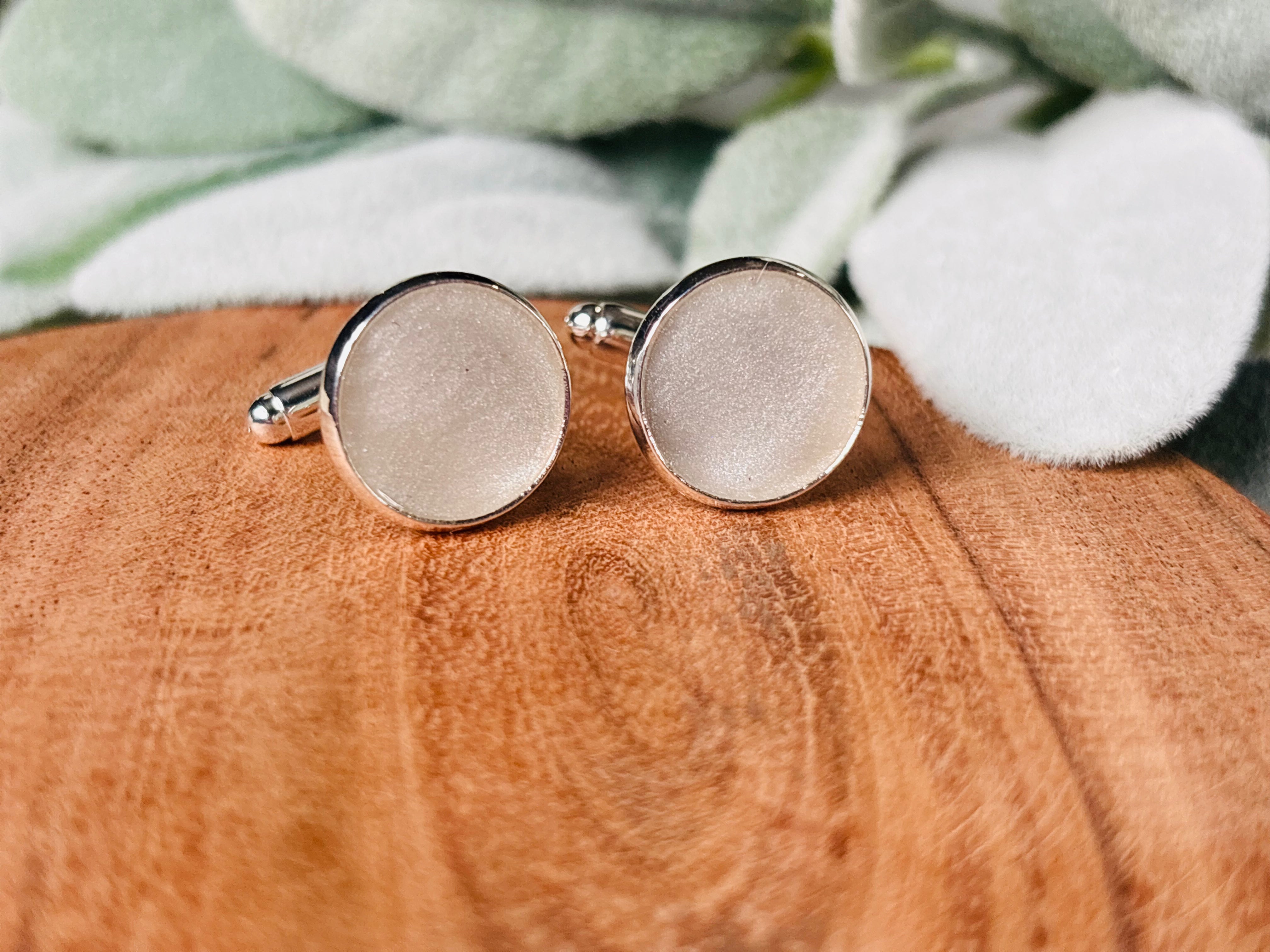 Eternal Presence Cufflinks – Personalized Ashes Keepsake