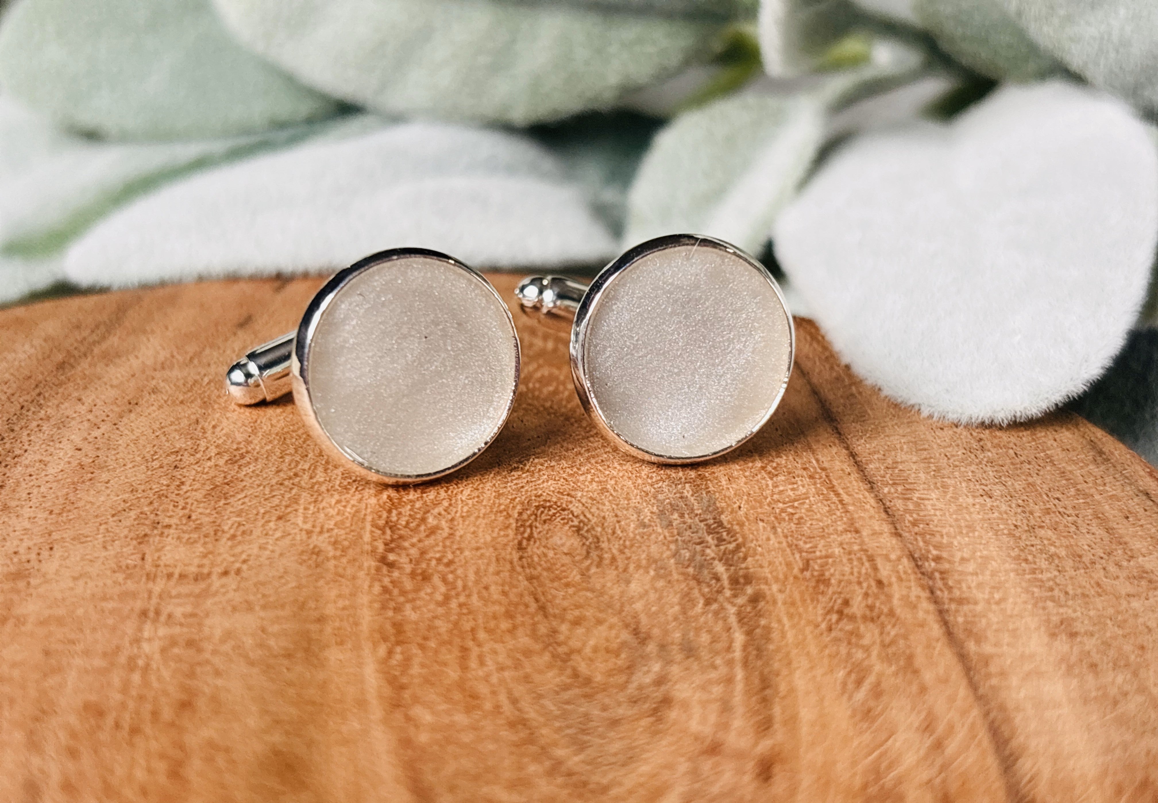 Eternal Presence Cufflinks – Personalized Ashes Keepsake