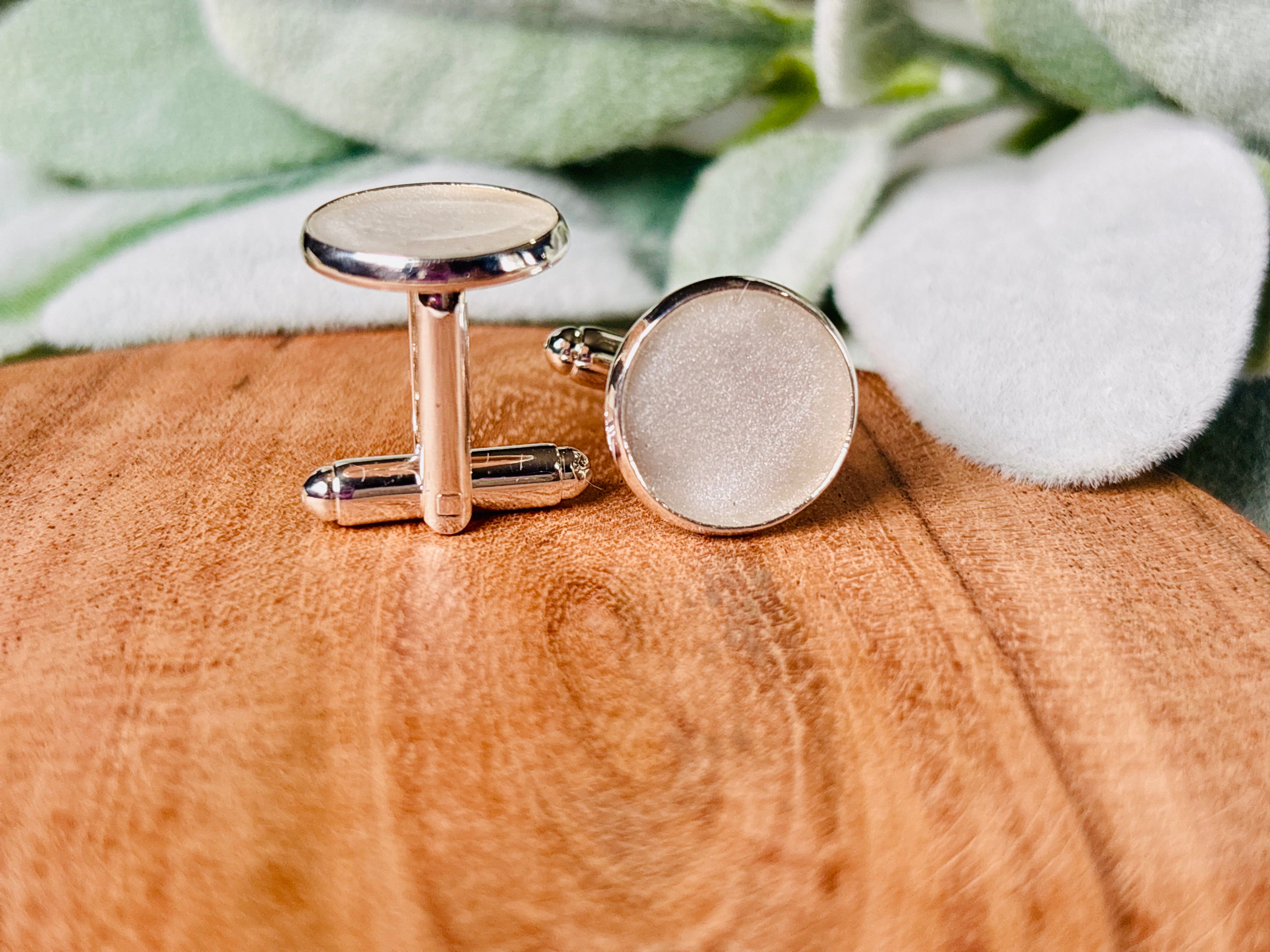 Eternal Presence Cufflinks – Personalized Ashes Keepsake