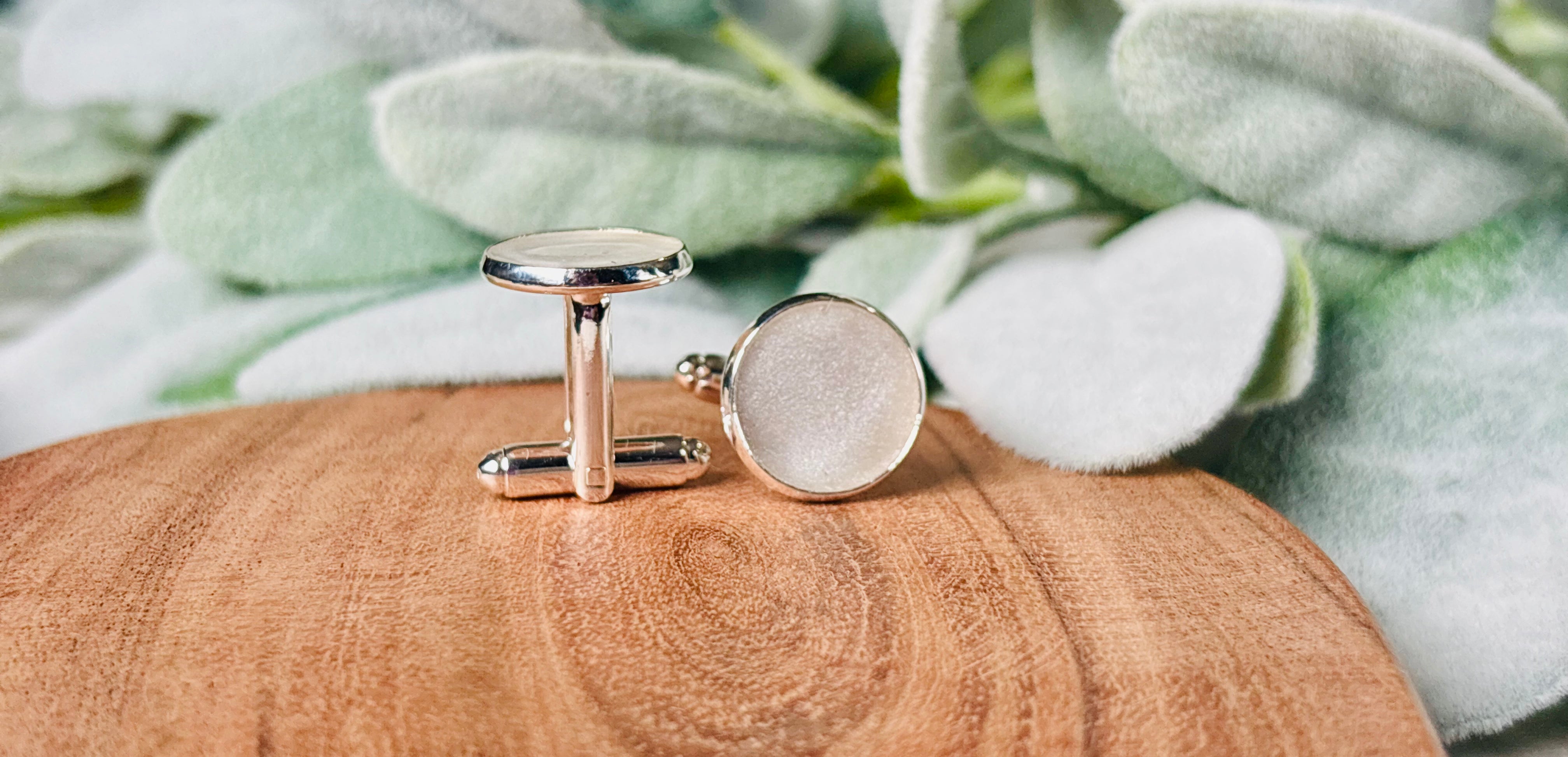 Eternal Presence Cufflinks – Personalized Ashes Keepsake
