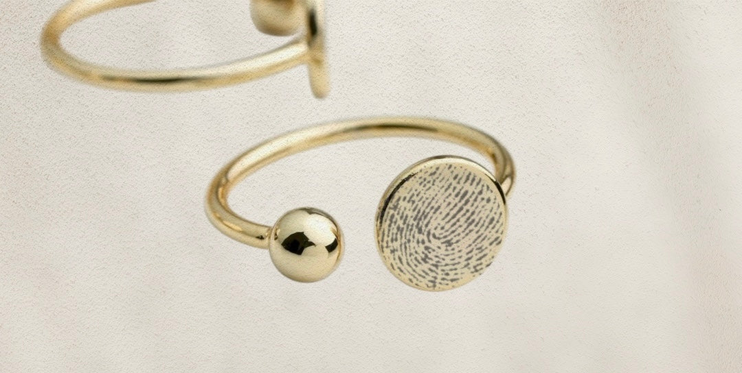 Fingerprint Ring - Custom Engraved Memorial Jewelry