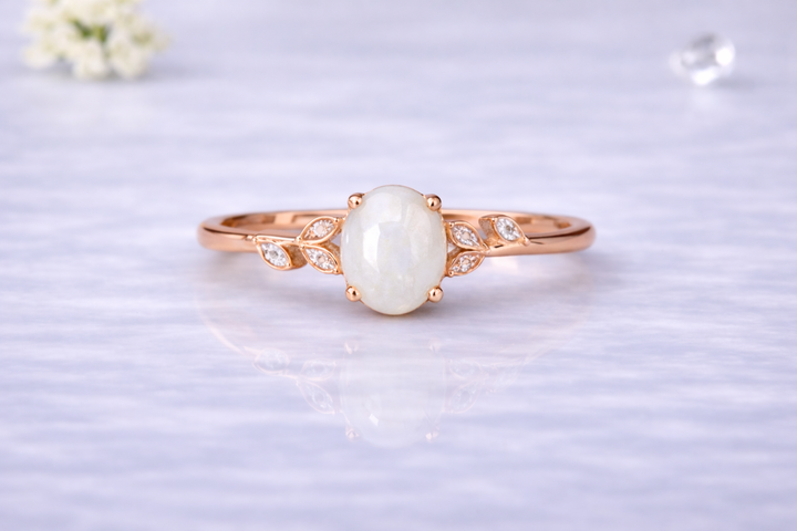 Oval Branch Ring - Keepsake with Ashes or Hair