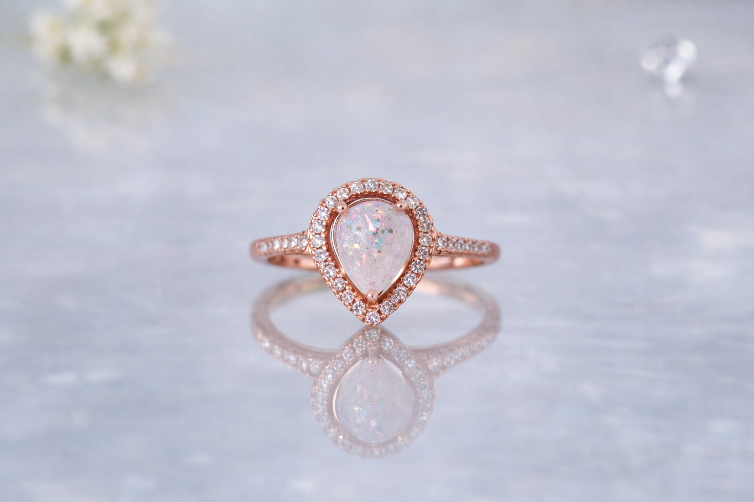Halo Tear drop breastmilk ring
