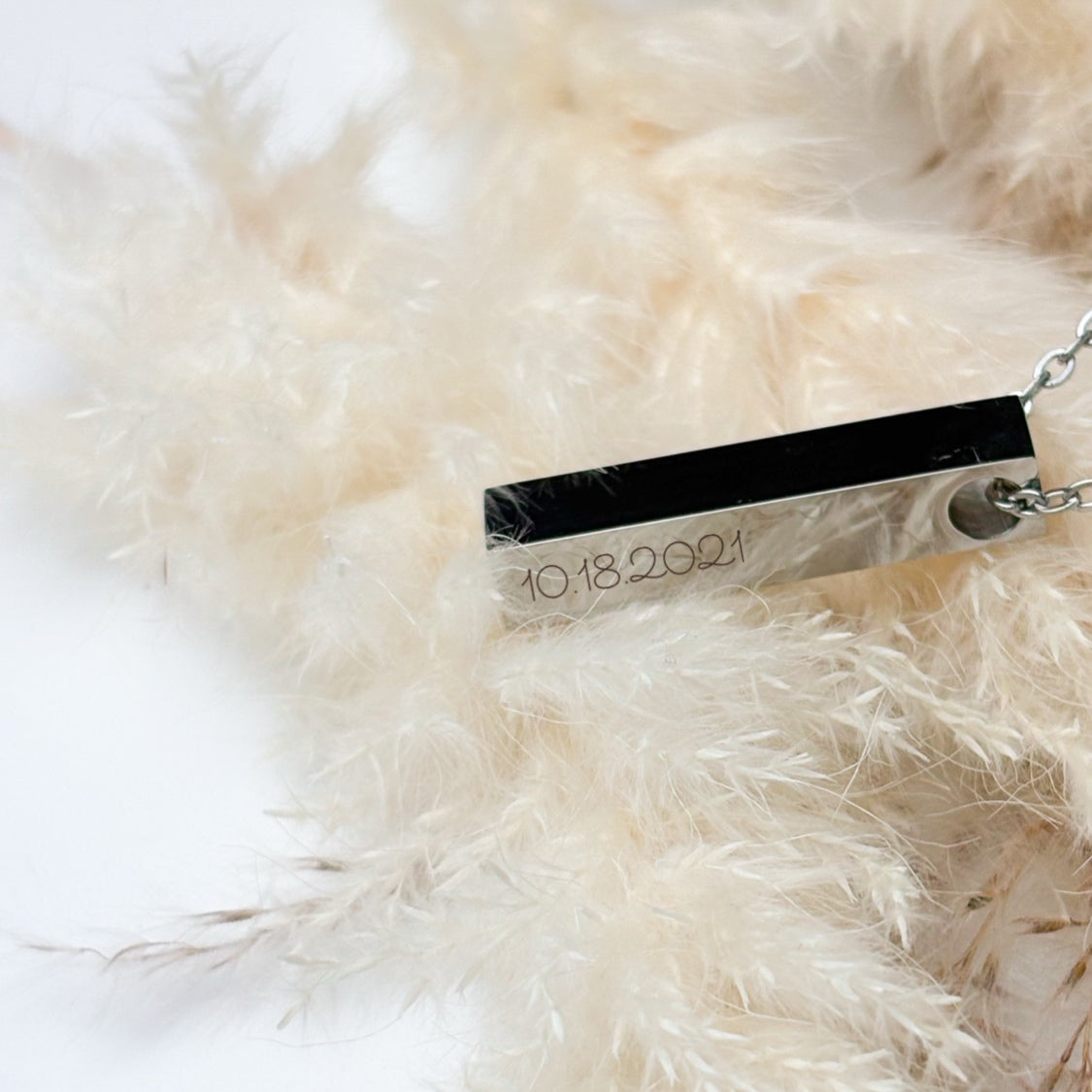 Bar Urn Necklace - Ashes Keepsake Memorial Jewelry