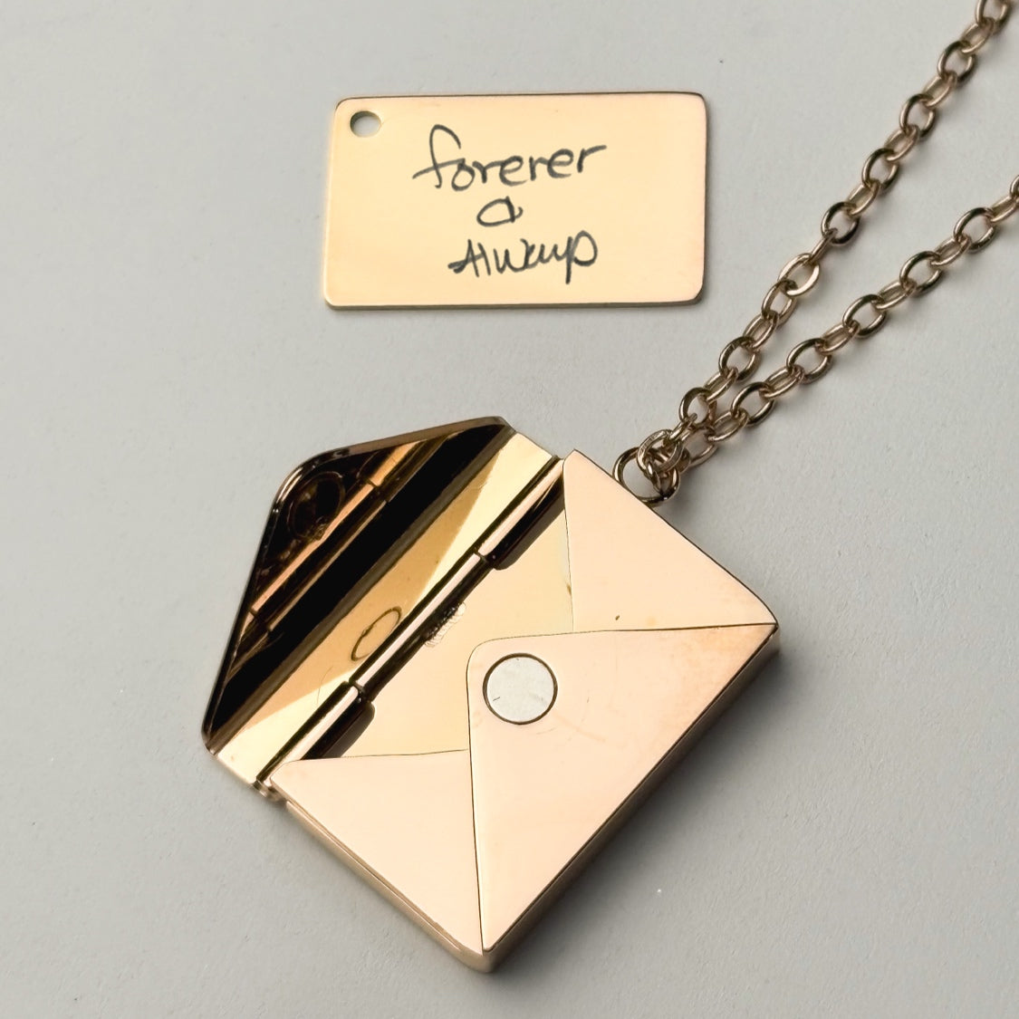 Secret Message Necklace - Hidden Letter Keepsake Pendant