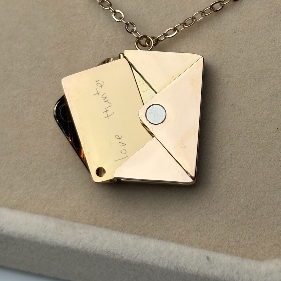 Secret Message Necklace - Hidden Letter Keepsake Pendant