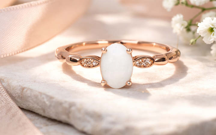 Elegant Oval Ring - Minimalist Memorial or Keepsake Ring